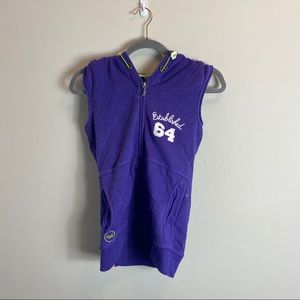 Joshua Perets purple hoodie